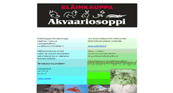 Desktop Screenshot of akvaariosoppi.com