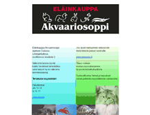 Tablet Screenshot of akvaariosoppi.com